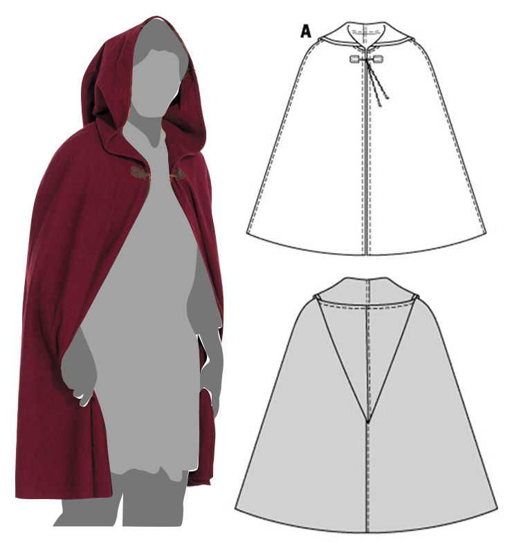 Hood Cloak Drawing Hood Cloak Drawing